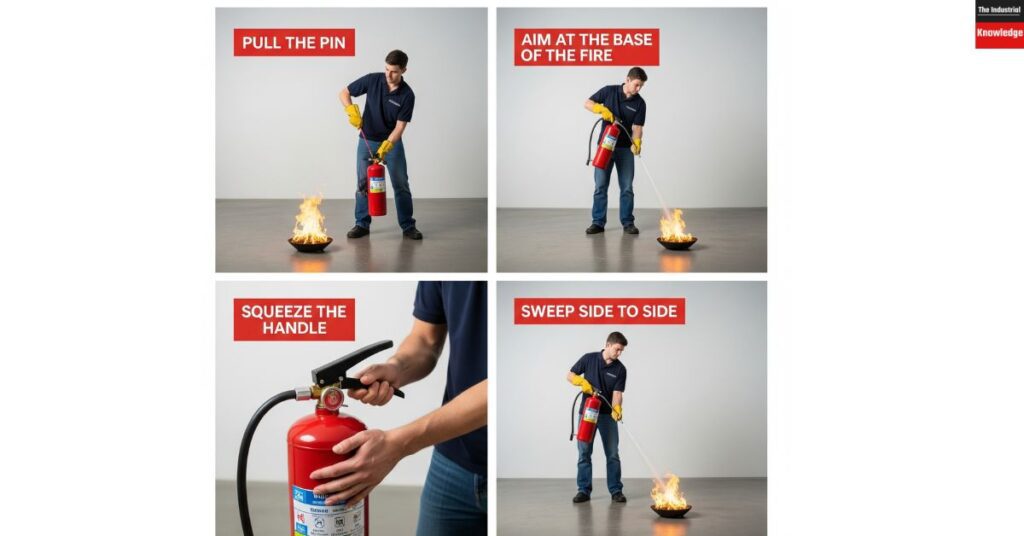 dcp fire extinguisher powder name pass method